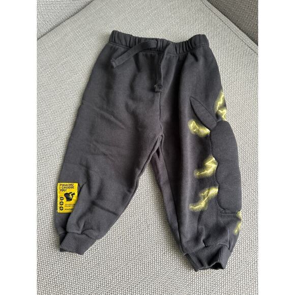 Zara PIKACHU‎ POKÉMON PLUSH PANTS 9-12 months - Picture 1 of 5